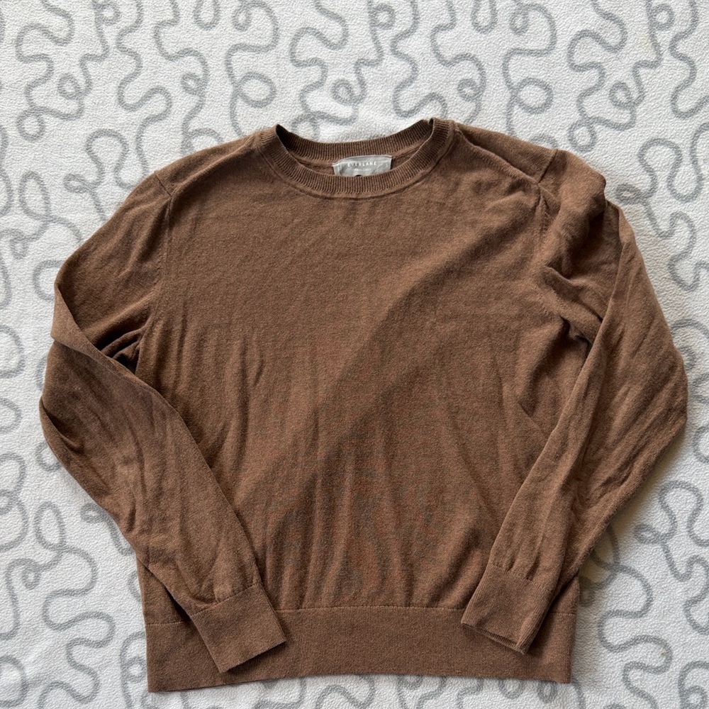 Everlane Camel Organic Cotton Sweater